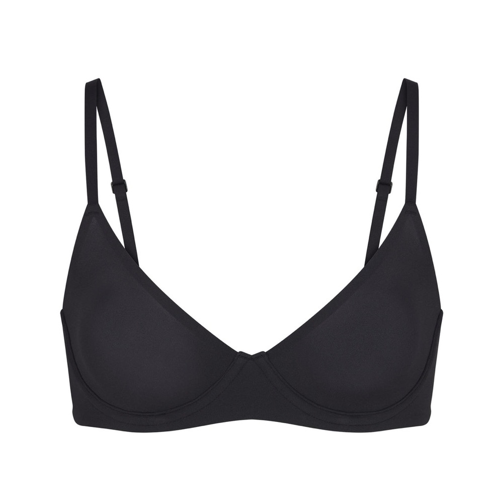 NWT Skims Fits Everybody Unlined Demi Bra 36D Onyx